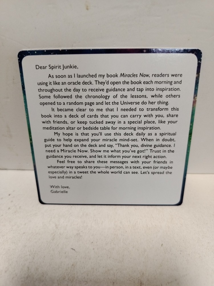 Miracles Now Gabrielle Bernstein 62 Card Deck Affirmations Oracle Hay House