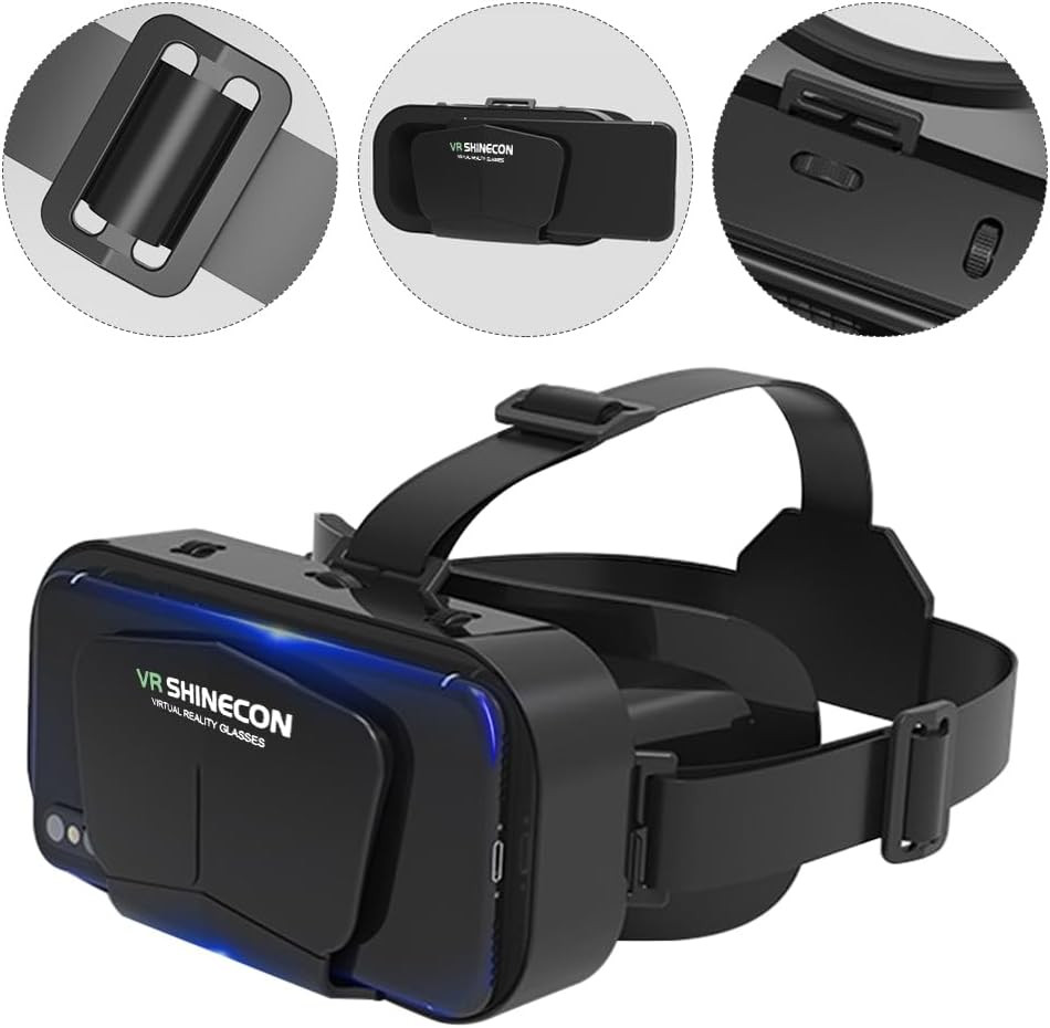 Virtual Reality VR Headset 3D Glasses,Support 4.7-7 Inch Version Virtual Reality