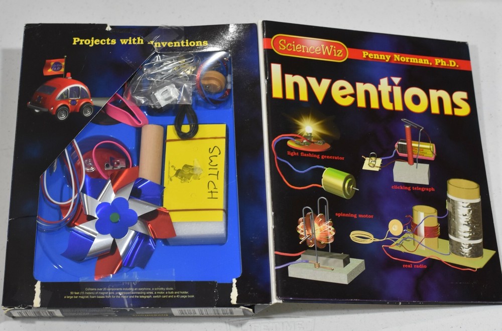 ScienceWiz INVENTIONS Projects Educational Science Book Activity Kit Homeschool