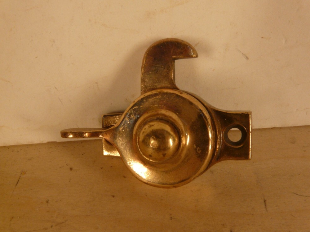 Brass Window Lock--ANTIQUE
