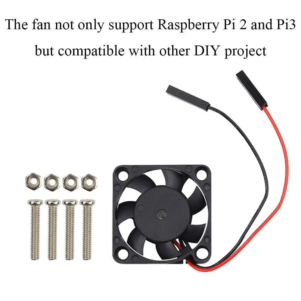 Raspberry Pi Fan, 2pc Cooling Fan,Separating Interface, 3.3V/5V