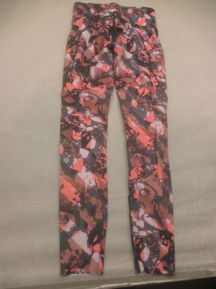 Lululemon Size 4 Womens Multicolor Compression Pull On Athletic Leggings 426