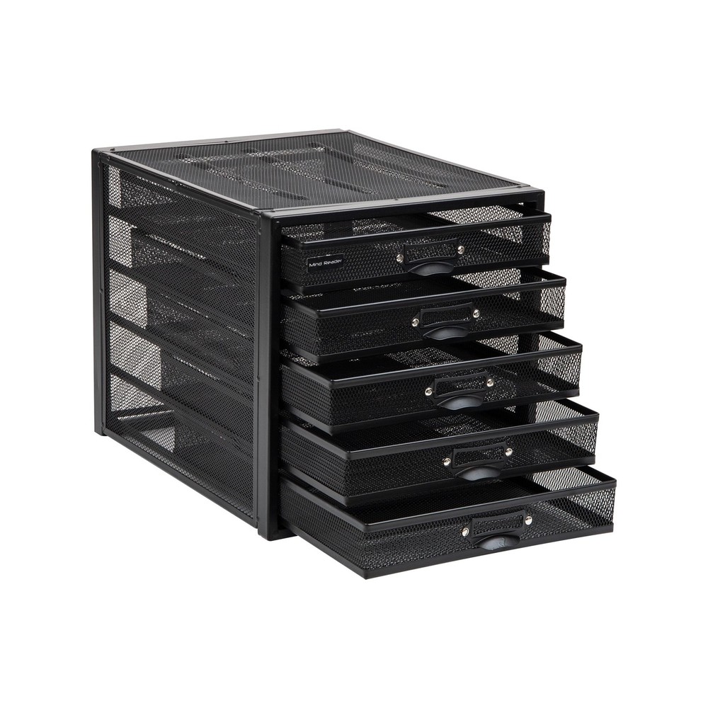Mind Reader File Storage Drawers, Desk Organizer, Multi-Purpose, Crafts, Offi...