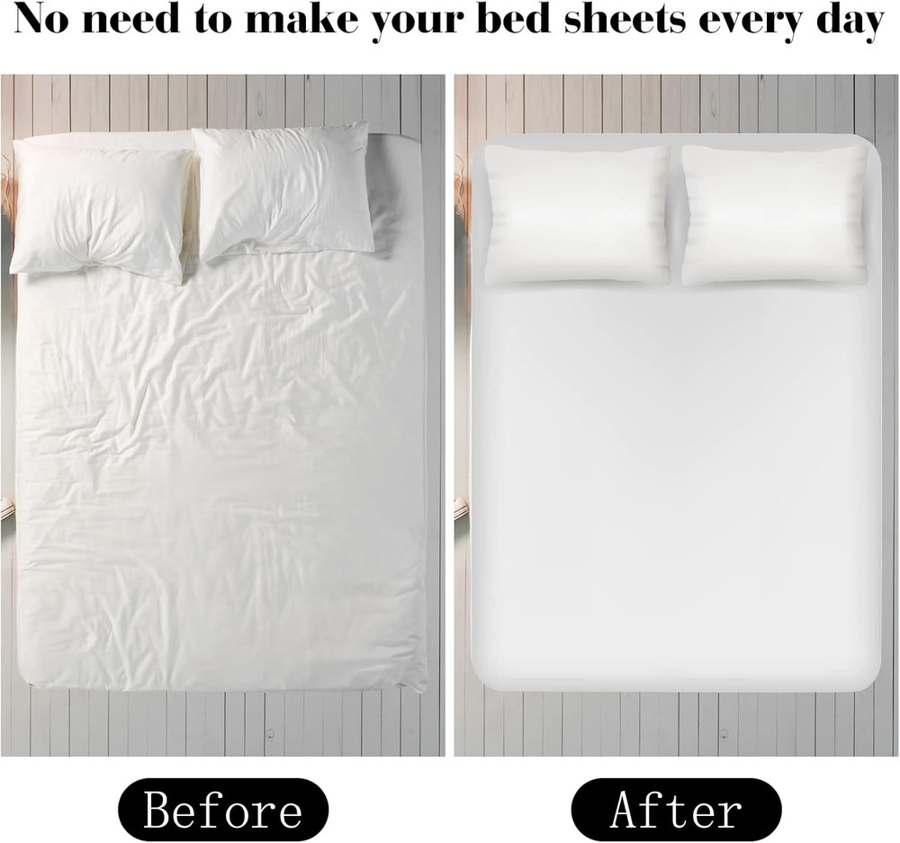 Bed Sheet Fasteners Straps - 4 Pack Adjustable Bed Sheet Holder Strap for Beddin