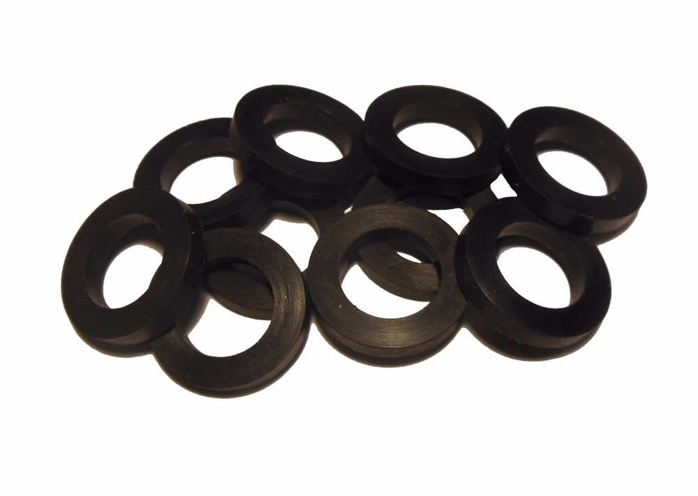 10 pack - Neoprene Beer Washers - Draft Beer Line Coupler Washer Hex Nut Gasket