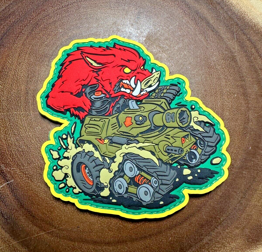 War Machine Red Boar PVC Morale Patch
