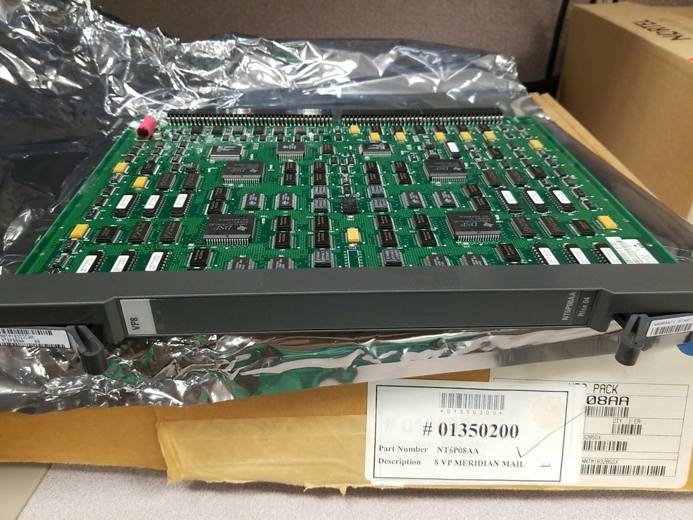 Nortel Meridian Mail Processor 8 Port VP8 NT6P08AA Card