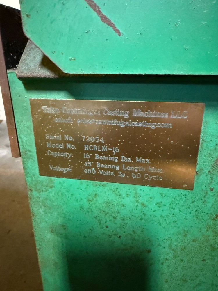 Centrifugal Casting Machine Company, Inc. Babbit Casting Machine Model #HCBLM-16