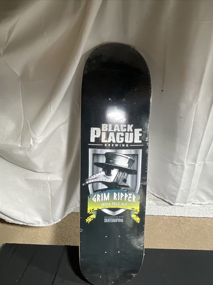 black plague Skateboard Deck Transworld Collab New