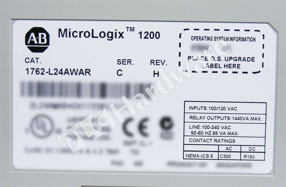 Allen Bradley 1762-L24AWAR /C MicroLogix 1200 14-In/10-Out AC Power Controller