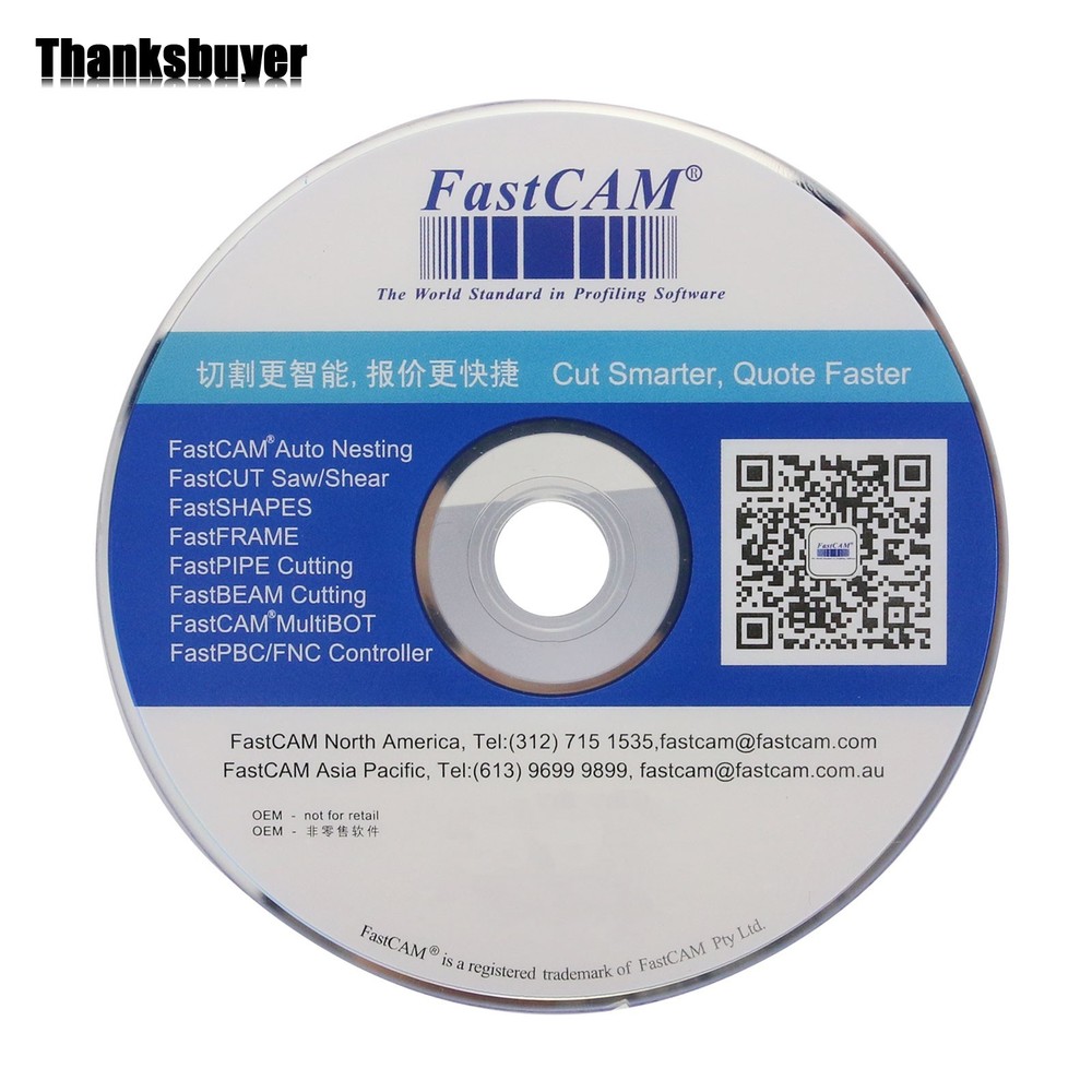 Fastcam Nesting Software Professional version for CNC Plasma Cutting Machine pe6