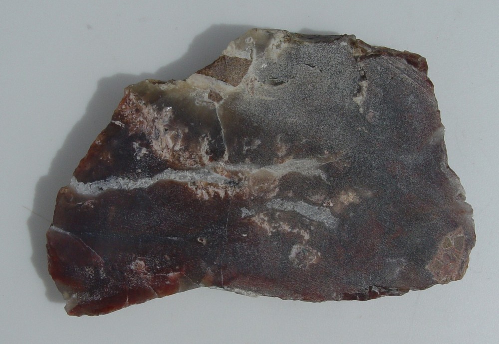 red Plume Agate Lapidary Slab T1075