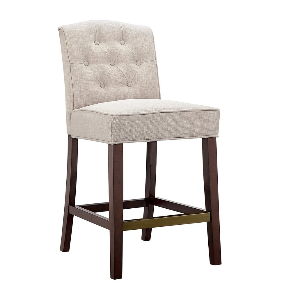 Madison Park Marian Tufted Counter Stool Tan See below