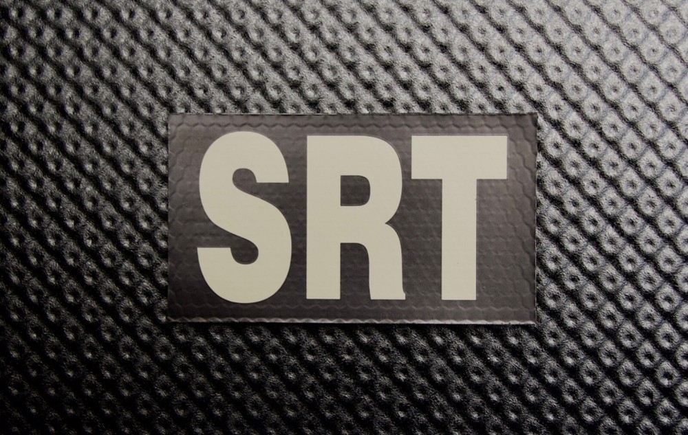 Infrared SRT Patch Black & Tan Special Response Reaction Team Corrections Prison