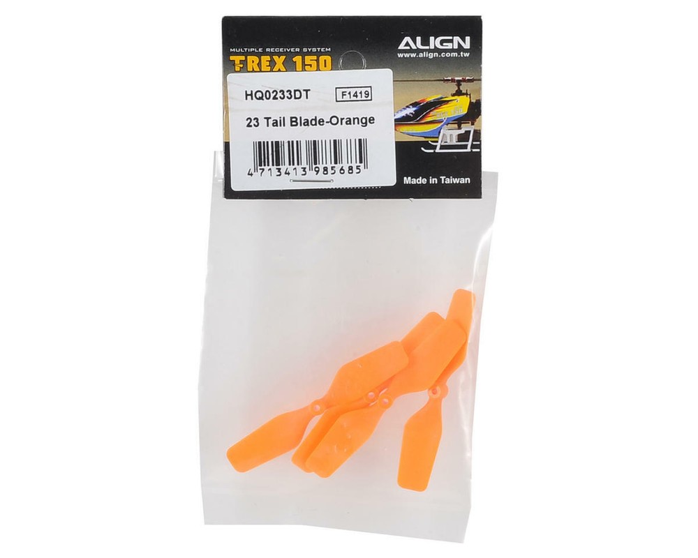 Align 23 Tail Blade (Orange) (4) [AGNHQ0233D]