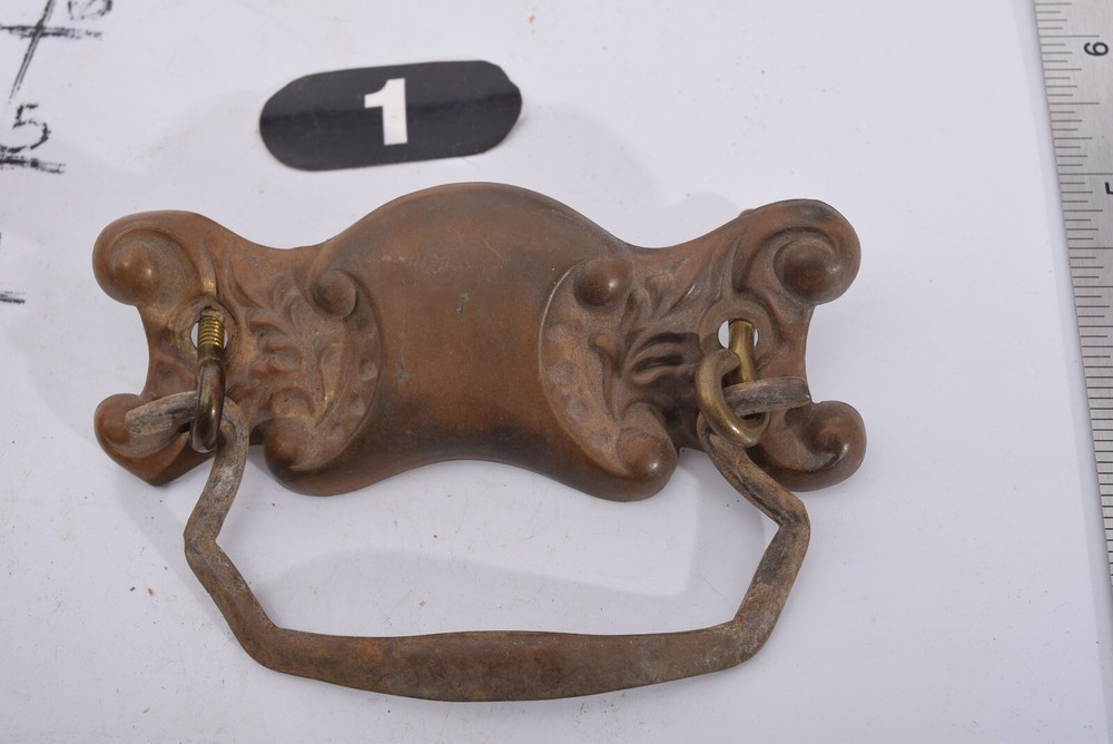 Salvaged Antique Variations - 19th Century Pressed Metal Bail Pull(s) & Hardware