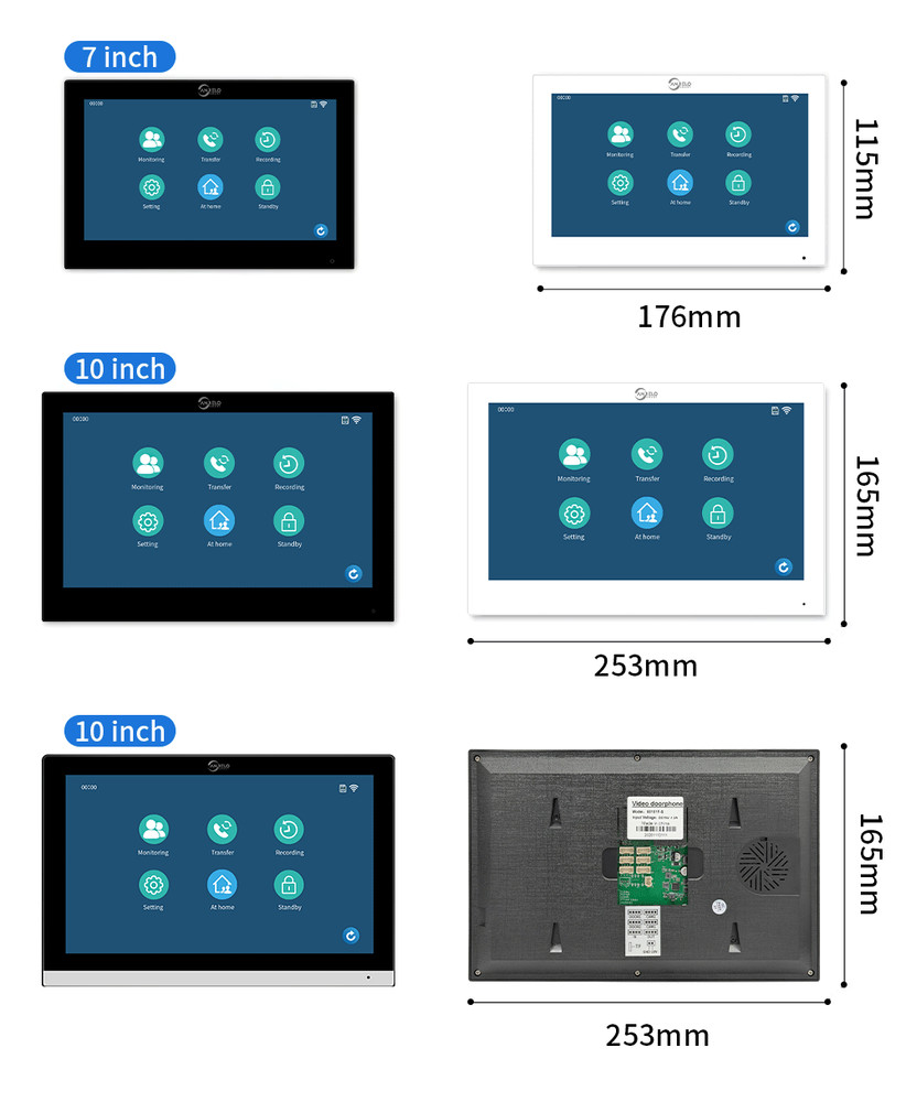 All-in-One Video Intercom Access Control System with Card,Password & Fingerprint