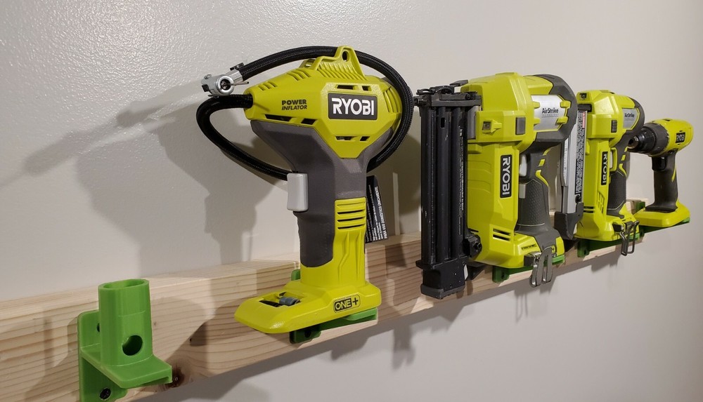 Ryobi 18V Tool mount [2 set]. Pegboard. Holder. Heavy duty. Large tool