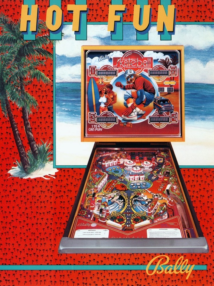 1980 Bally Skateball Pinball Machine Rubber Ring Kit