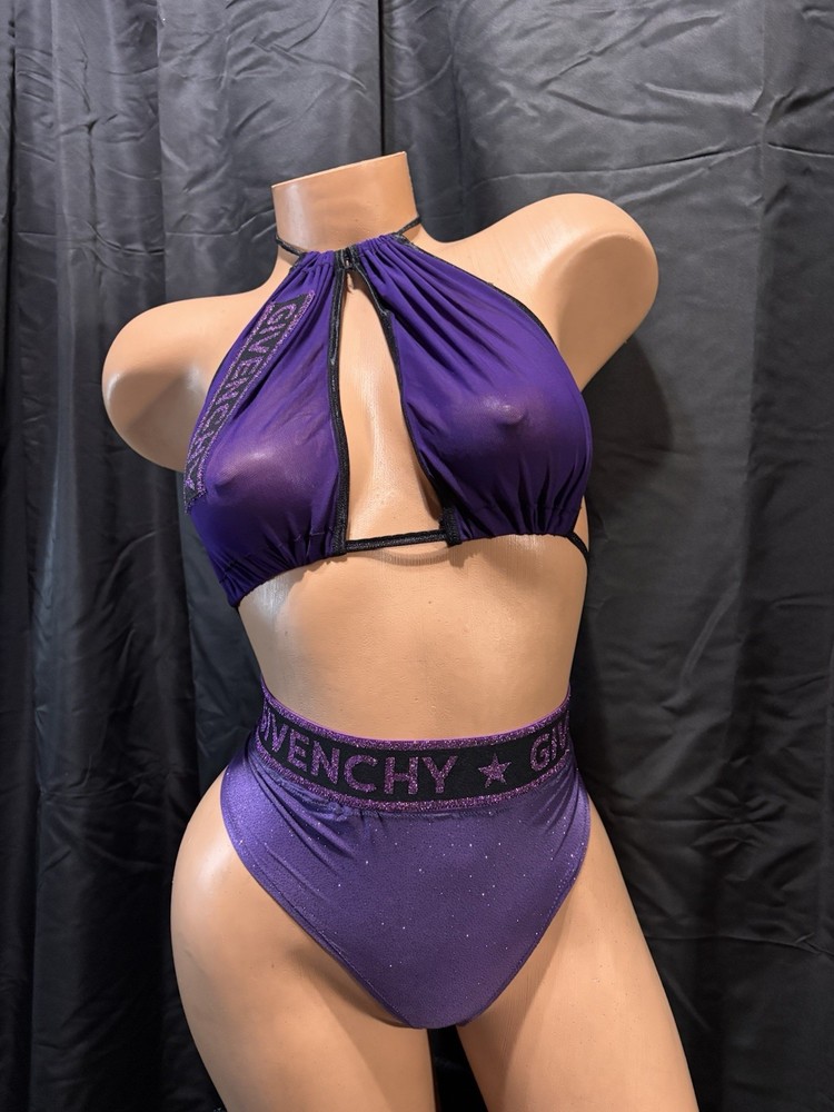 Two Piece Inspired Purple Set One Size Fits Most