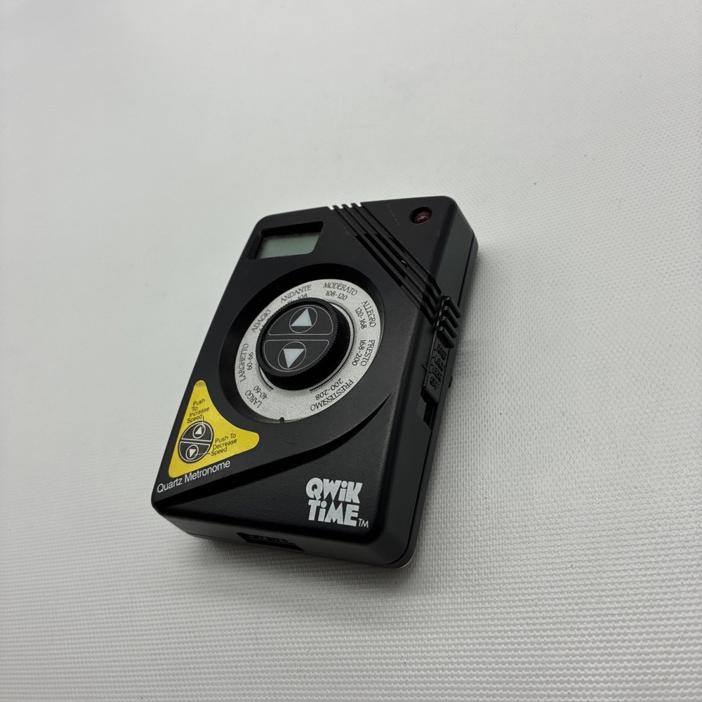 Qwik Time Electronic Quartz Metronome 1995 Tested Works (needs batteries)