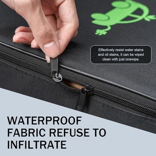 Charger Bag, Portable EV Charging Cable Bags, Waterproof 1 PC Black#Rectangular