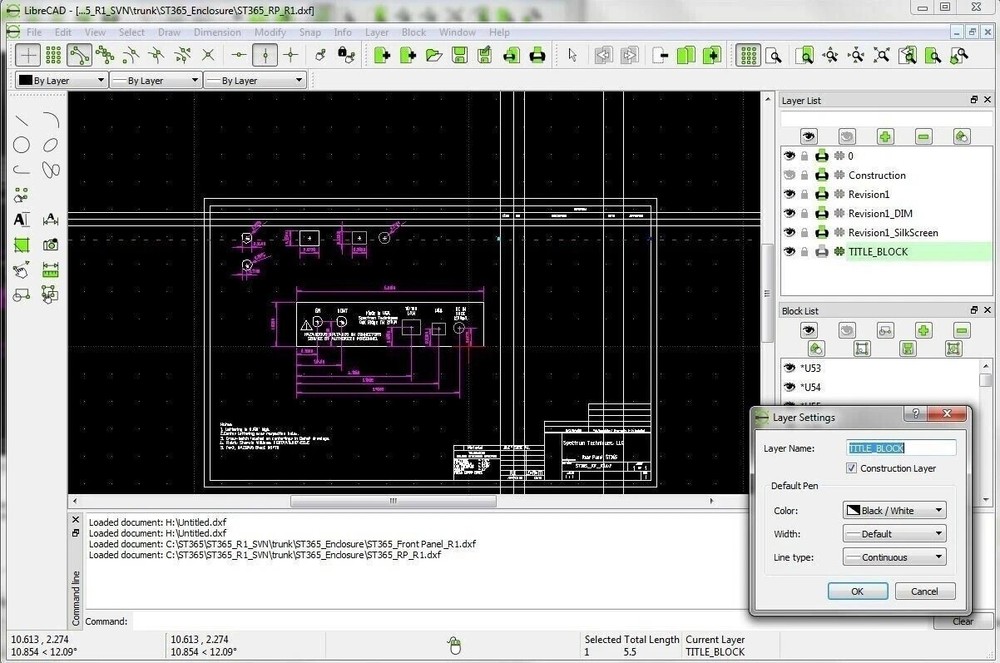 Libre Cad 2D - Computer Aided Design CAD Software Package for Windows on CD