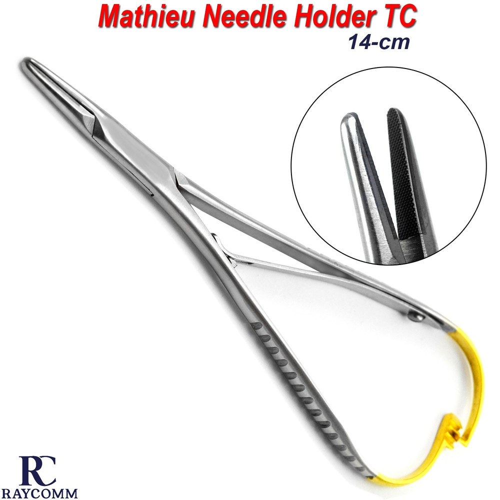 Dental Bracket Placing Holding Tweezer Forceps Mathieu Braces Wire Needle Holder