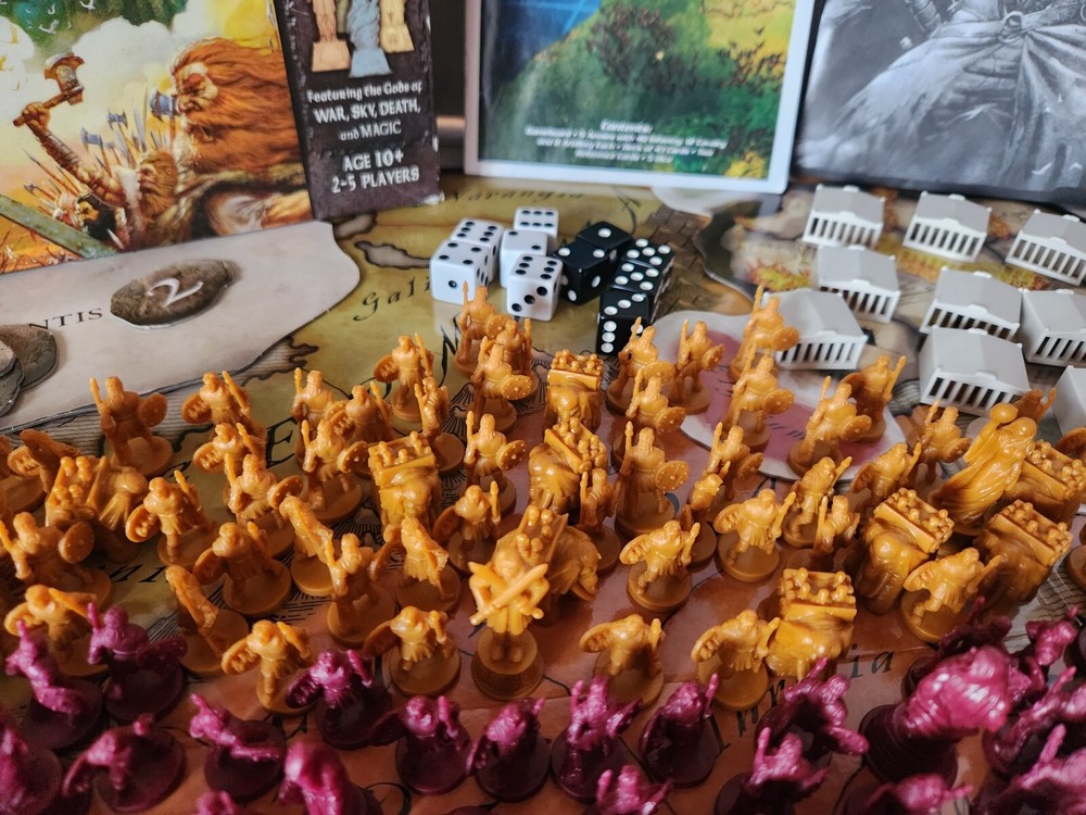 Risk Godstorm REPLACEMENT Game Pieces Cards Pieces Dice READ