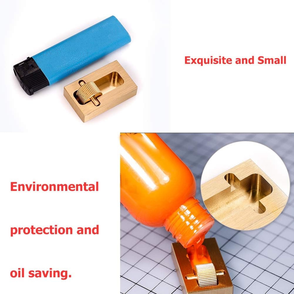 Leather Edge Paint Tool with 2 Brass Rollers, Essential Edge Printing To