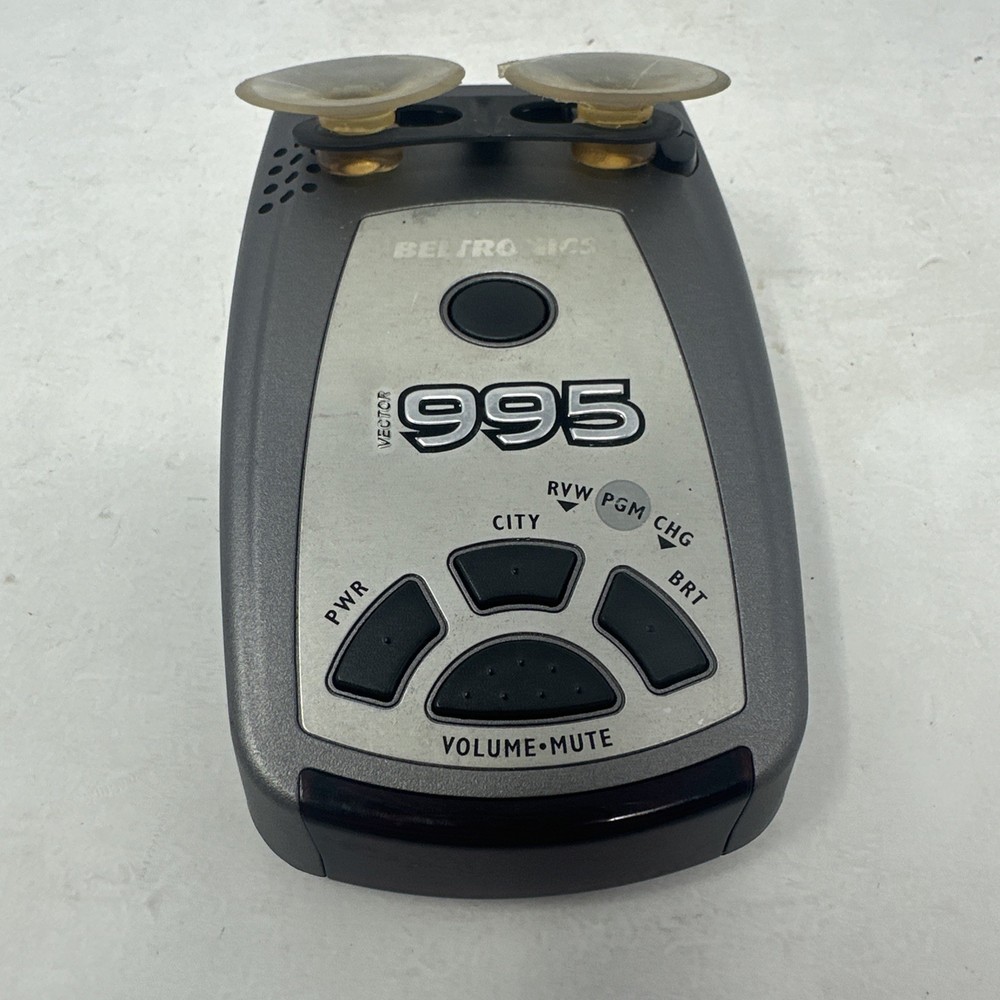 Beltronics Vector 995 360 Radar Laser Detector w/ Mount UNTESTED SEE PICS