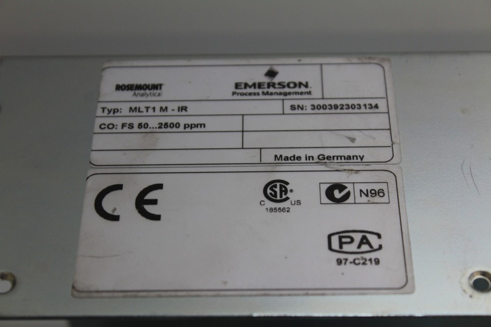 Emerson MLT1M-IR Rosemount gas analyzer