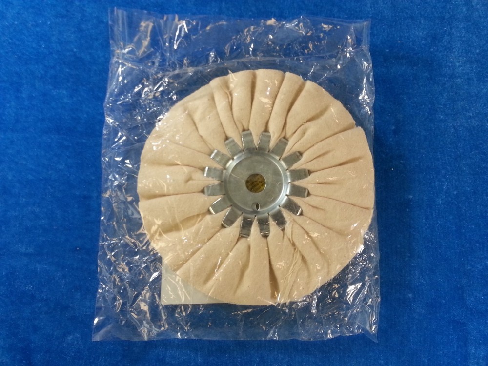 Buffing Wheel, Pleated, 6 In Dia.