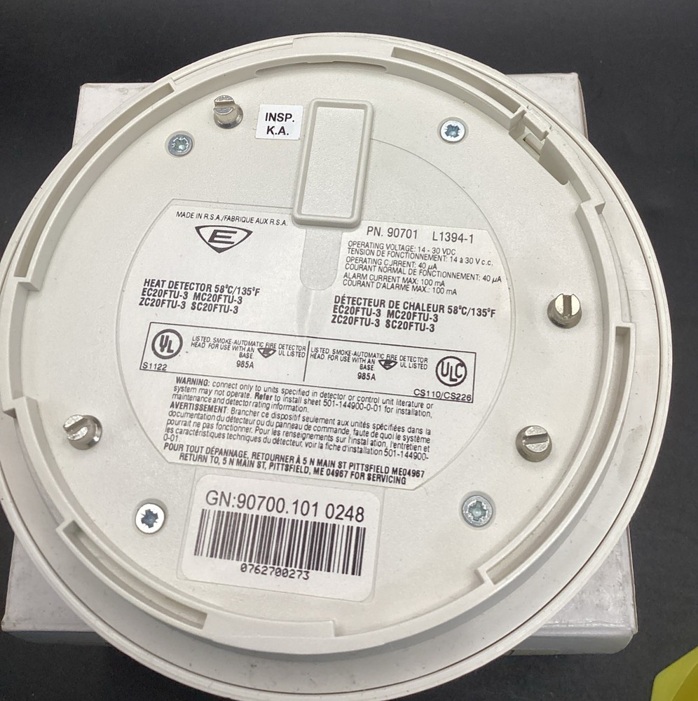 EDWARDS EST EC20FTU-3, Heat Detector