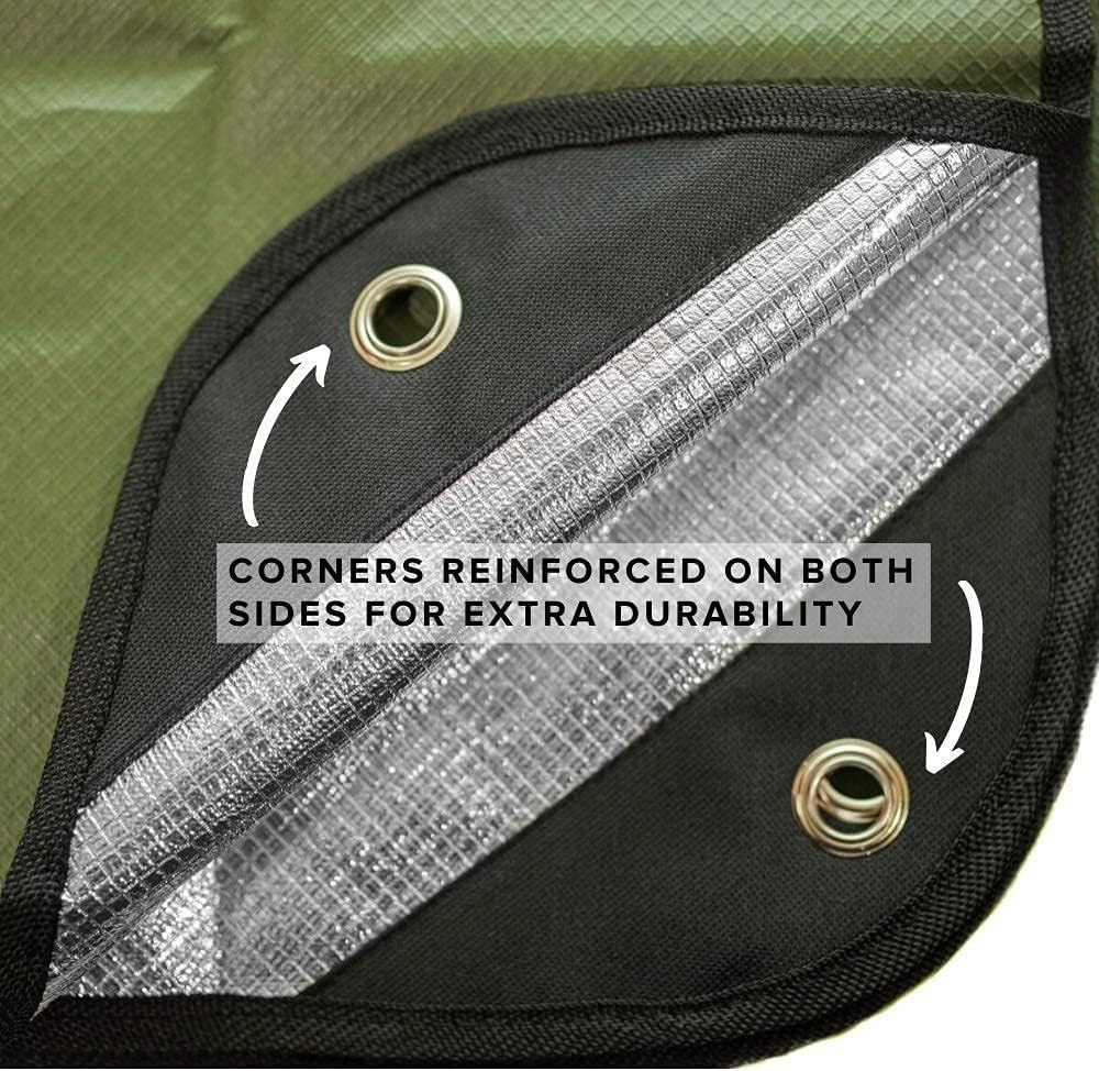 Reflective Survival Tarp - Waterproof, Windproof Blanket