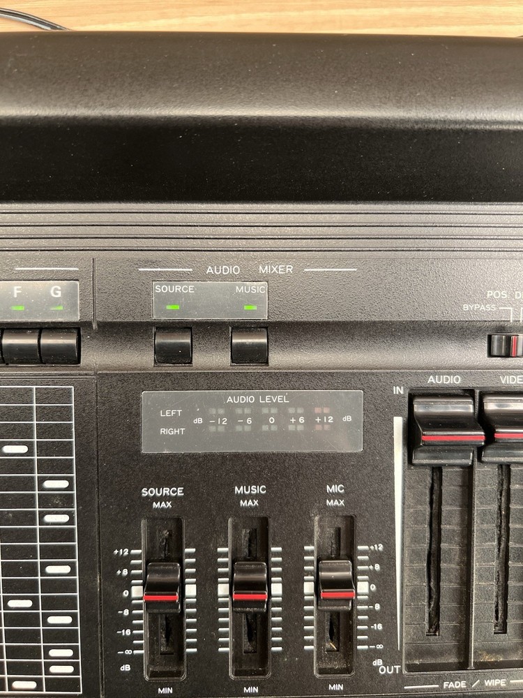 Ambico Audio/Video Editing Effects Mixer Model V-6300 Untested - Powers On