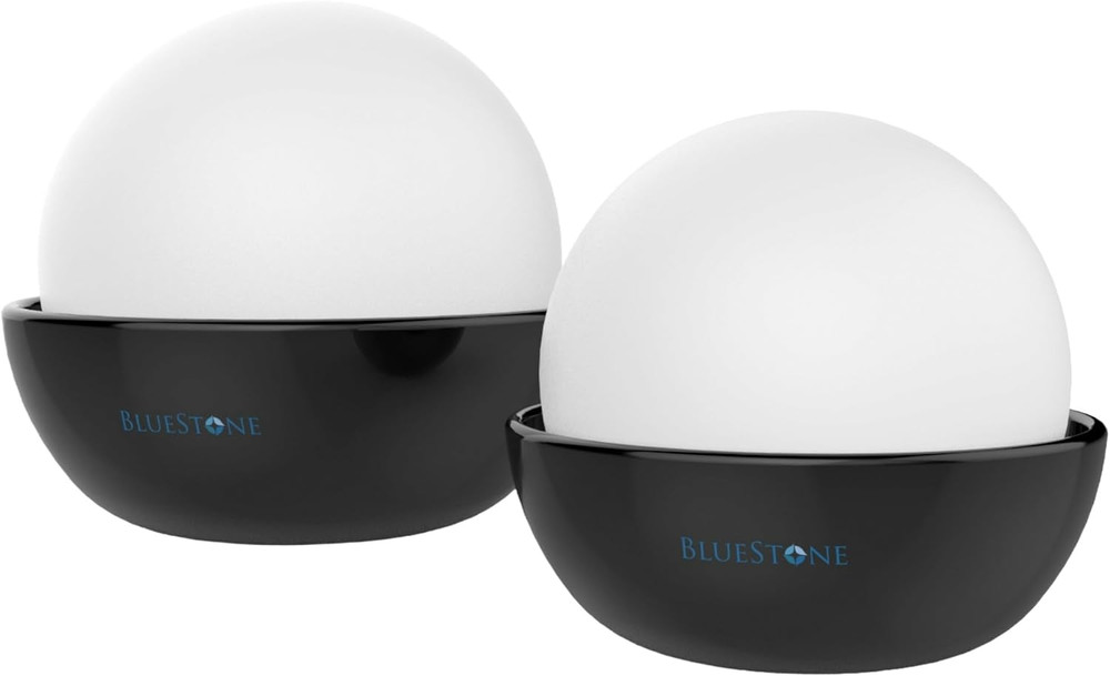 Set of 2 Ceramic Stone Humidifier Non Electric Water Diffuser Bluestone