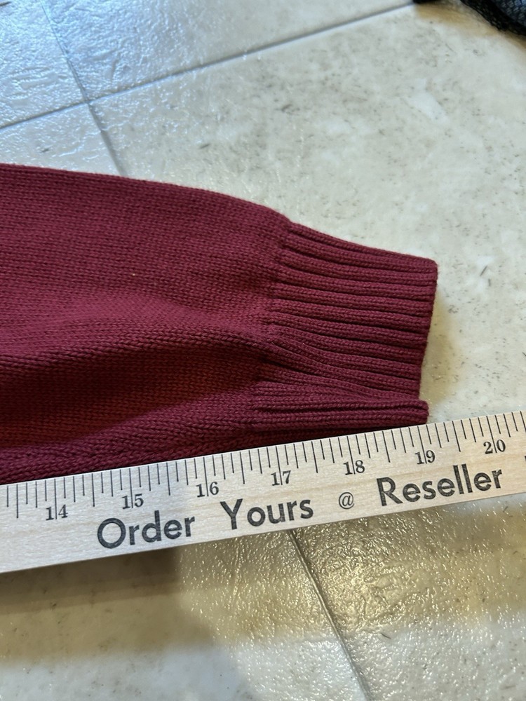 St John’s Bay Deep Wine Pullover Knit Sweater Men’s Large NWT