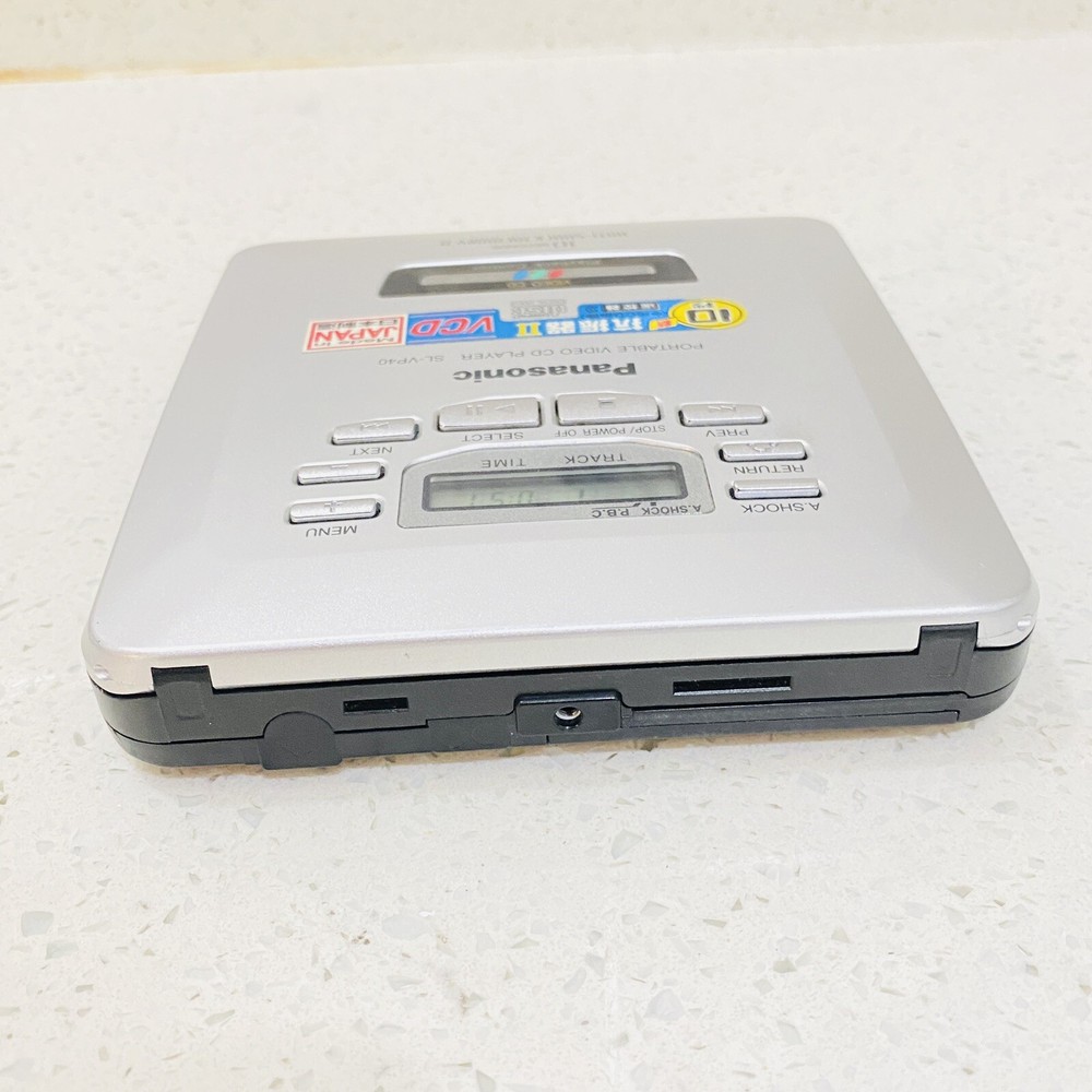 Vintage PANASONIC SL-VP40 Portable Video CD Player VCD FULLY TESTED