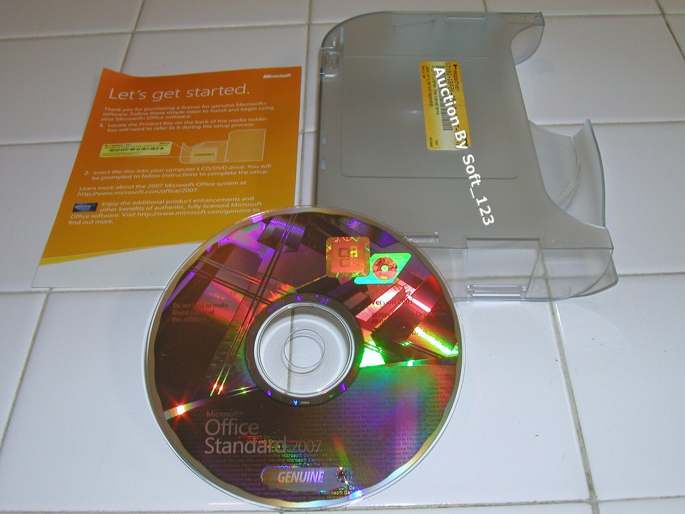 Microsoft MS Office 2007 Standard Word, Excel, PowePoint, Outlook =NEW BOX=