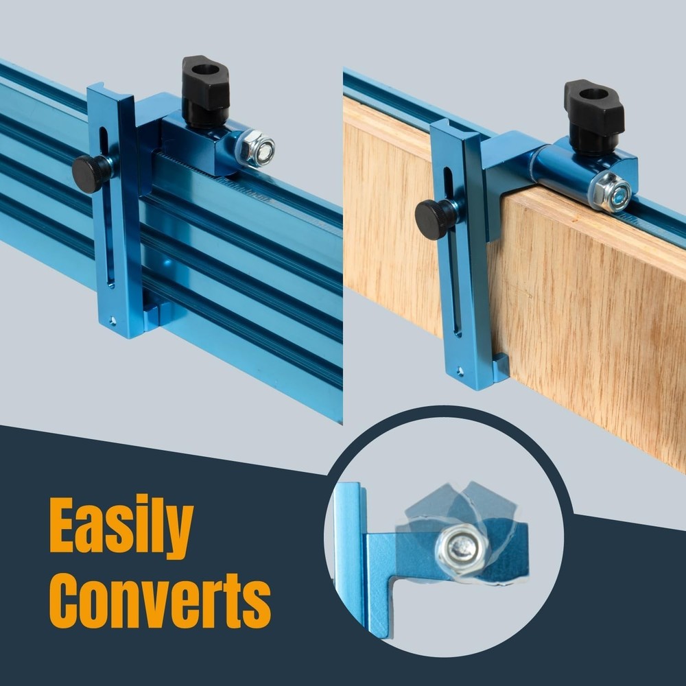 1" to 3-1/2" Adjustable Flip Stop - Precision Cutting Tool for Woodworking
