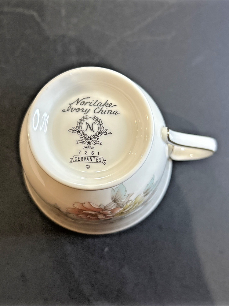 Noritake CERVANTES 5 Pc Place Setting Ivory China 7261 EUC