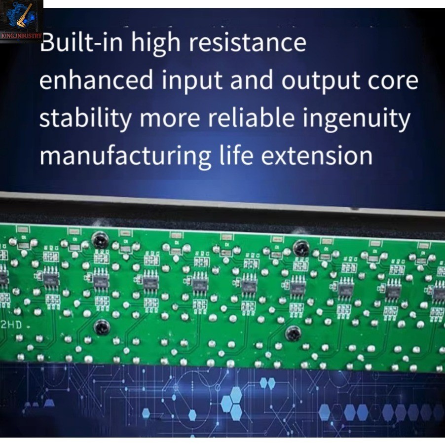 Rack-mounted 16-input 32-output video distributor BNC with 1 input and 2 outputs