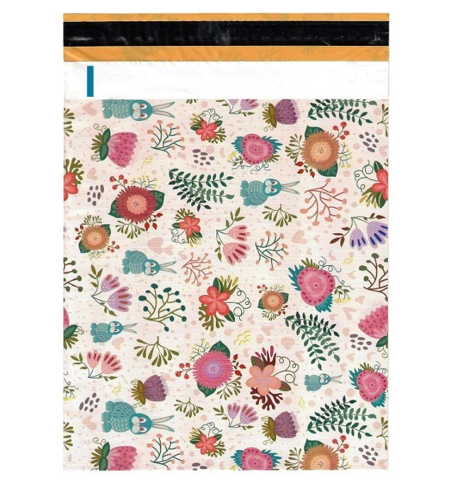 10x13 Easter Bunny Floral Poly Mailers Cute Spring Shipping Envelopes 25 Pack