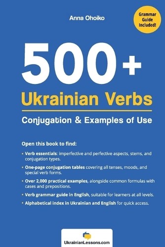 Anna Ohoiko 500+ Ukranian Verbs (Paperback) (UK IMPORT)