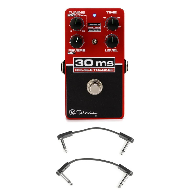 Keeley 30ms Automatic Double Tracker Delay Pedal with EBS Patch Cables