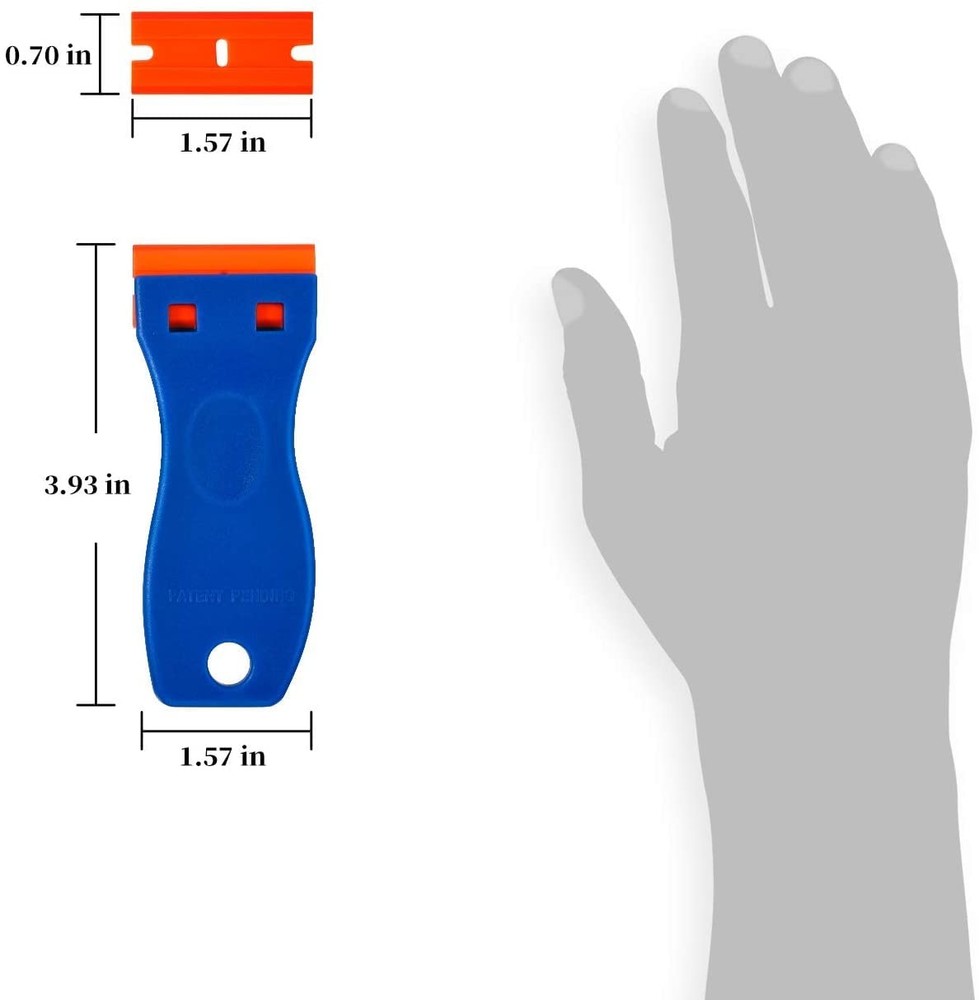 Plastic Razor Blade Scraper, Scraper Tool with 20 PCS Blades...