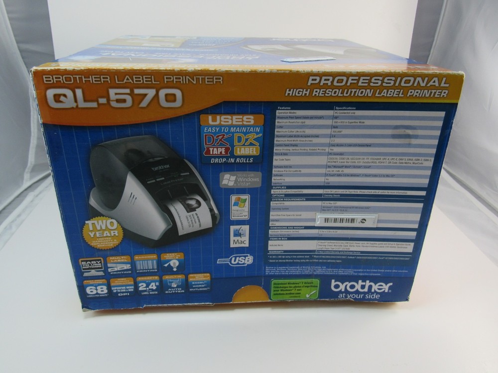 Brother QL-570 Professional Label Printer - Open Box
