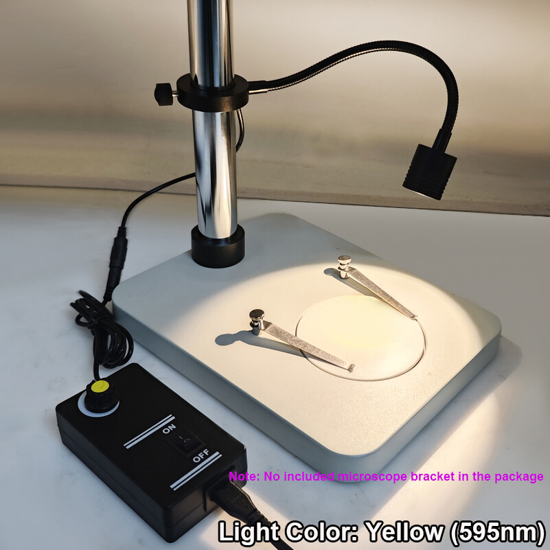 3W Gooseneck Single LED Light Illuminator Lamp For Industry Microscope Camera