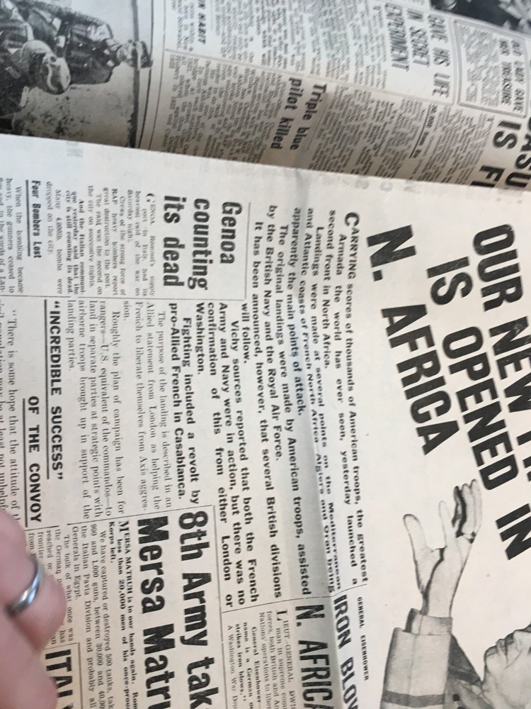 ROMMEL MONTGOMERY ET C 1943 newspaper WW2